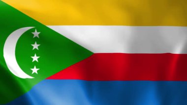 Rüzgarda uçuşan komorolar. Ayrıntılı kumaş dokusu. Kusursuz döngülü animasyon.