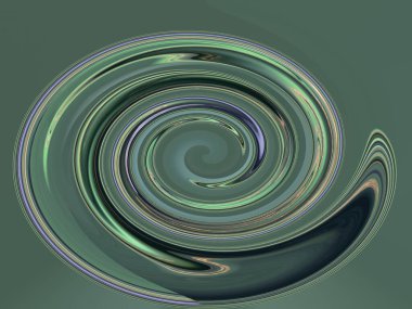 Spiral soyut girdap arkaplanı. dinamik girdap hareketi ahenkli, lüks yeşil, mavi ve altın gölgeler, tam çerçeve