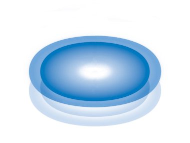 soyut çoklu dairesel halka şekil yığını kapak kapağı ile, beyaz arkaplan üzerinde kalın çizgi, mavi gölgeler, 3d etkisi, kopyalama alanı, yüksek açı görünümü