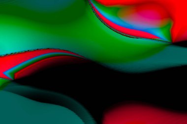 soyut 3D arkaplan, organik akışkan şekil yeşil, pembe, mor, mavi, organik dinamik hareket, kopyalama alanı