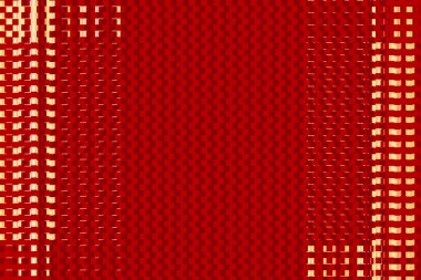 Soyut arkaplan. Hasır. Geometrik 3d küpler Parlak kırmızı ve turuncu renkte bitmek bilmeyen patırtı, yaz hissi