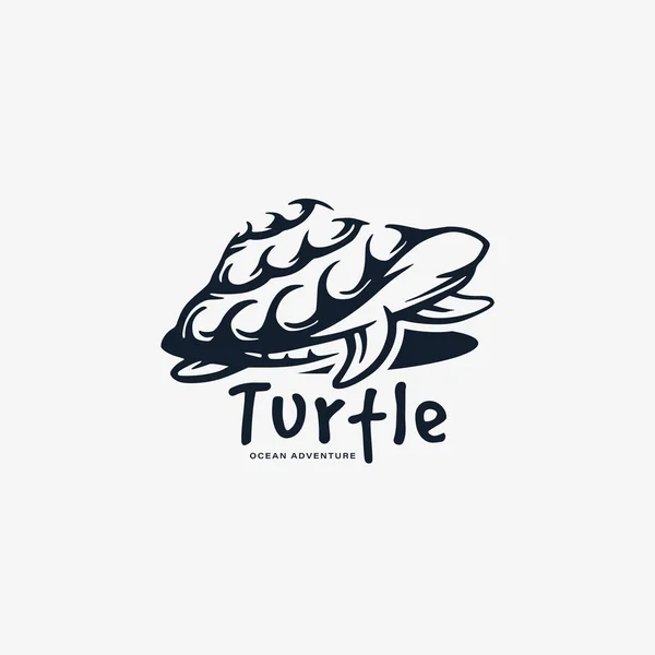 stock vector Turtle walking icon logo illustration concept