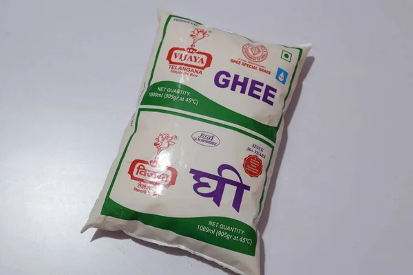 Plastik Pakette Vijaya Ghee — Stok fotoğraf
