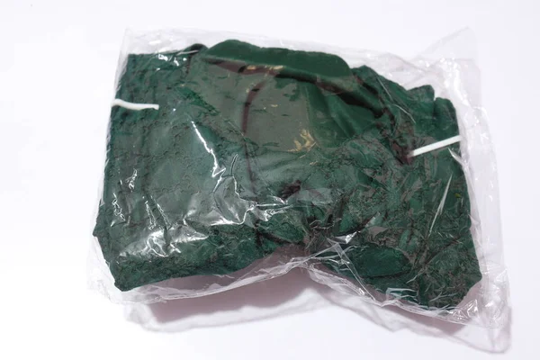 Blusa Confeccionada Algodón Puro Casual Color Verde Para Mujer Aislada —  Fotos de Stock