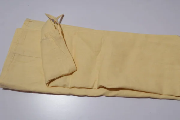 Kvinnors Bomull Petticoat Saree Isolerad Vit Bakgrund — Stockfoto