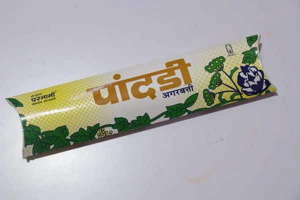 Agarbatti Incenso Sticks Para Puja Isolado Fundo Branco Hyderabad Índia — Fotografia de Stock