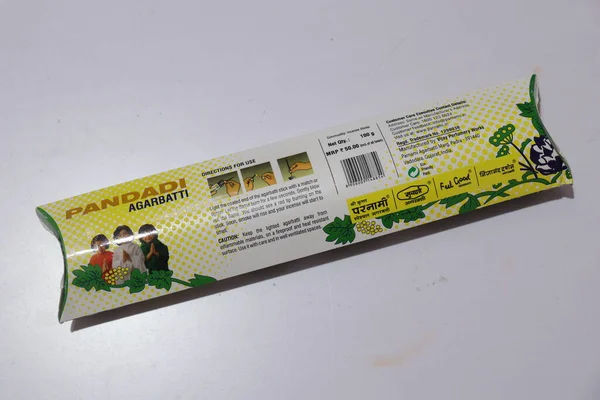 Agarbatti Incenso Sticks Para Puja Isolado Fundo Branco Hyderabad Índia — Fotografia de Stock