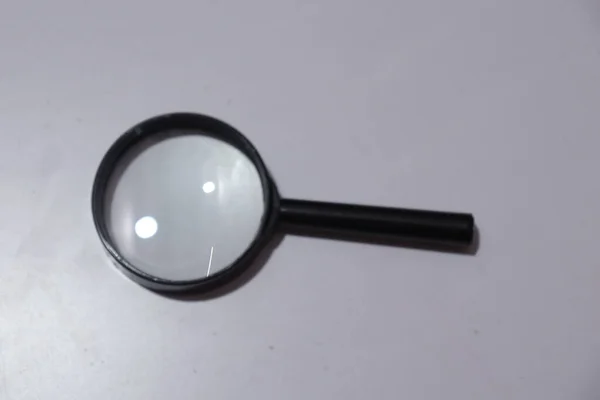 High Power Handheld Magnifier Glass Lens Isolated White Background — Stock Photo, Image
