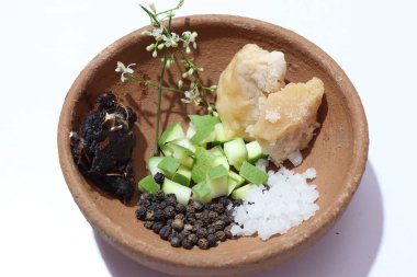 Ugadi Telugu Yeni Yıl ve hrula Pachadi.