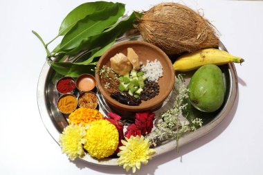 Ugadi Telugu Yeni Yıl ve hrula Pachadi