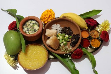 Ugadi Telugu Yeni Yıl ve hrula Pachadi