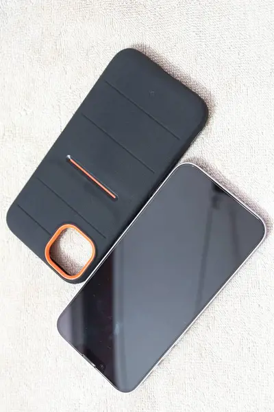 Вид Сверху Мобильного Телефона Корпусом — стоковое фото