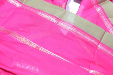 Geleneksel El Yapımı Sari, Yakın Çekim Görünümü              