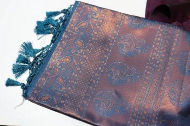 Geleneksel El Yapımı Sari, Yakın Çekim Görünümü              