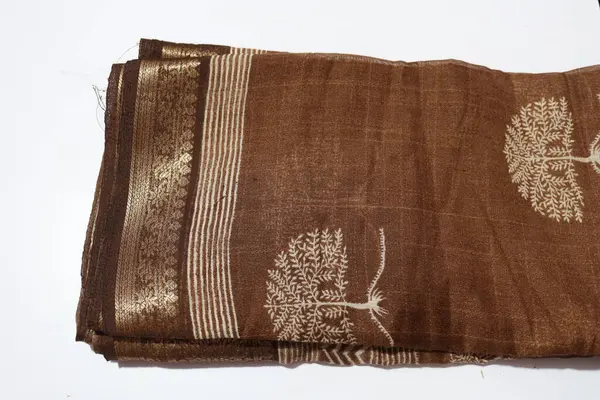 Traditional Handmade Work Saree, Close-up View