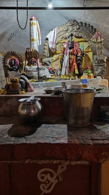 TAMIL NADU, INDIA - NOVEMBER 26, 2023: Arunachalesvara Swamy Temple, celebration of Karthika Deepam Festival at Thiruvannamalai in Tamil Nadu, India clipart