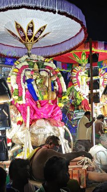 Arunachalesvara Bataklık Tapınağı Karthika Deepam Festivali Tamil Nadu, Hindistan 'da Thiruvannamalai' de