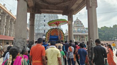 Arunachalesvara Bataklık Tapınağı Karthika Deepam Festivali Tamil Nadu, Hindistan 'da Thiruvannamalai' de