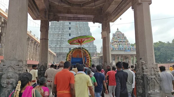 Arunachalesvara Bataklık Tapınağı Karthika Deepam Festivali Tamil Nadu, Hindistan 'da Thiruvannamalai' de