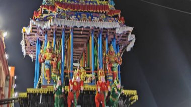TAMIL NADU, INDIA - NOVEMBER 26, 2023: Arunachalesvara Swamy Temple, celebration of Karthika Deepam Festival at Thiruvannamalai in Tamil Nadu, India clipart