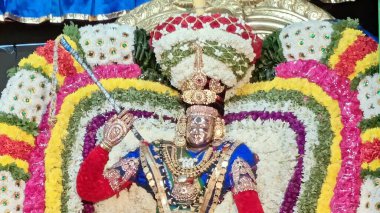 Tanrıça Apitakuchamba Tapınağı Karthika Deepam Festivali, Thiruvannamalai, Tamil Nadu, Hindistan