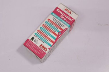 Beyaz Arkaplanda İzole Edilmiş Amycordial Kadın Sağlığı Şurubu, Hyderabad Hindistan