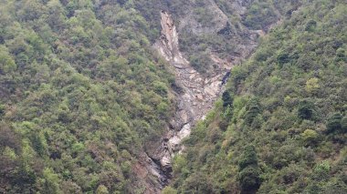 Himalaya dağlarının güzel manzarası 