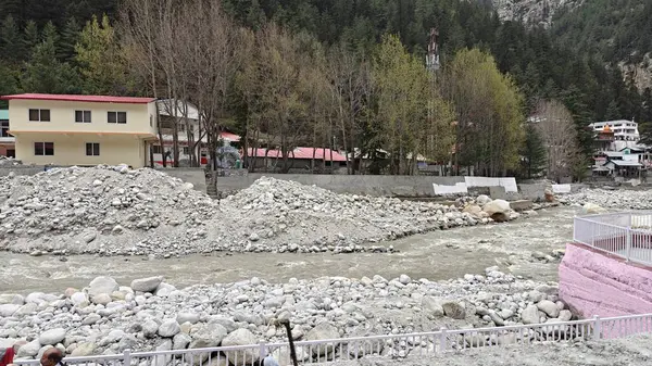 Hindistan 'daki küçük bir kasabanın güzel manzarası. 
