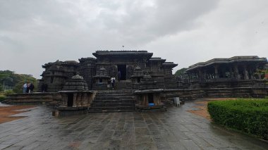 Antik Hoysaleshwara Tapınağı, Belur, Karnataka, Hindistan.