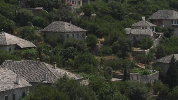 Παλιό Σπίτι Στο Οθωμανικό Βίλλαγκ Βοσνία Παν Υψηλής Ποιότητας Πλάνα — Αρχείο Βίντεο