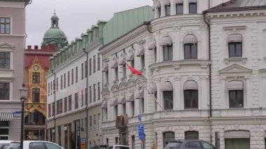Gothenburg, Sweden- December 10 2022: Chinese consulate, Establishing Shot. High quality 4k footage