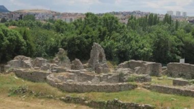 Ruins of Salona Roman Settlement, Archaeological site in Croatia. High quality 4k footage