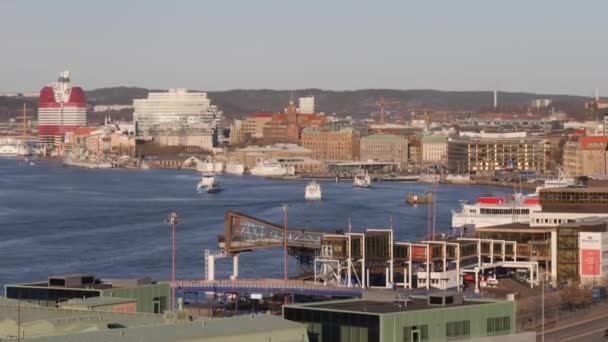 Stena Line Denmark Ferry Terminal Gothenburg Sweden High Quality Footage — Stock videók