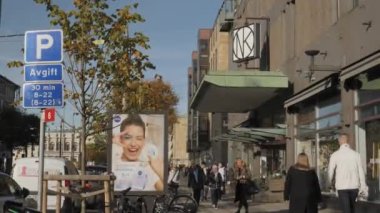 Göteborg, İsveç- Eylül 01 2022: NK Alışveriş Merkezi Dış İşleri. Yüksek kalite 4k görüntü