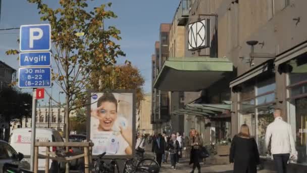 Goteborg Svezia Settembre 2022 Shopping Mall Esterno Filmati Alta Qualità — Video Stock