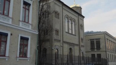 Göteborg Sinagog Harici, İsveç, Kurucu Çekim. Yüksek kalite 4k görüntü