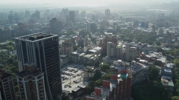 Xin Beitou Bostadsområde Cityscape Taipei Taiwan Omloppsbana Antenn Högkvalitativ Film — Stockvideo