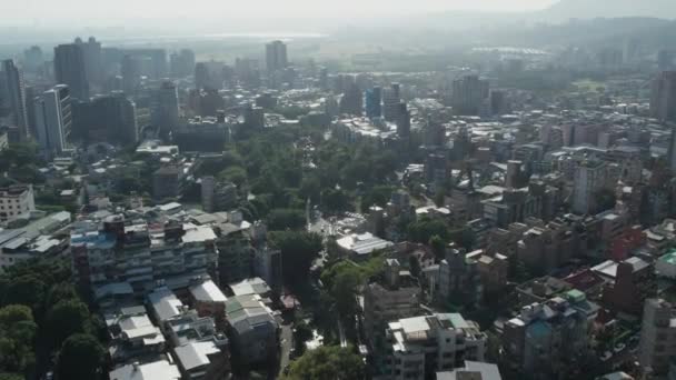 Xin Beitou Bostadsområde Cityscape Taipei Taiwan Antenn Högkvalitativ Film — Stockvideo