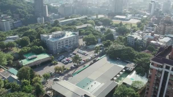 Avslöja Stadsbilden Xin Beitou Området Beitou Distriktet Taipei Taiwan Antenn — Stockvideo