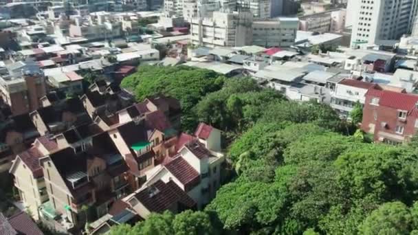 Zhuwei Cityscape Lakóházak Tajvan Aerial Tilt Kiváló Minőségű Felvételek — Stock videók