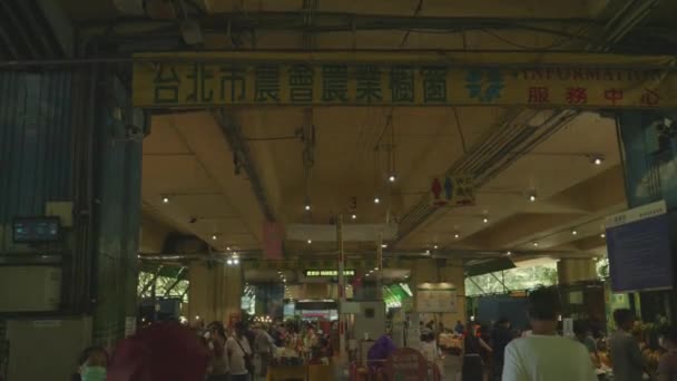 Taipei Taiwan Ottobre 2023 Jianguo Holiday Flower Market Filmati Alta — Video Stock