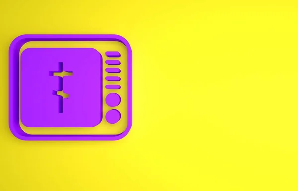Púrpura Pastor Iglesia Línea Predicando Icono Transmisión Vídeo Aislado Fondo —  Fotos de Stock