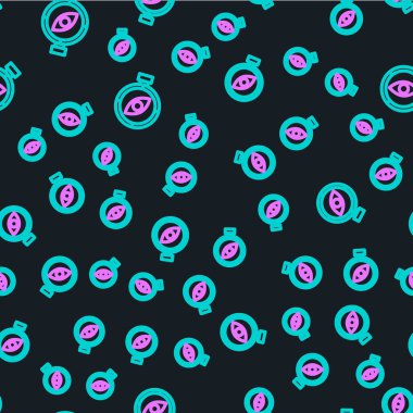 Pusula simgesi siyah arkaplanda izole edilmiş. Rüzgâr yön bulma sembolü. Rüzgar gül işareti. Vektör.