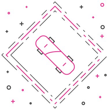 Pirinç muşta simgesi beyaz arkaplanda izole edildi. Renkli taslak konsepti. Vektör.