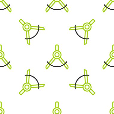 Çizgi Çizimi pusula simgesi beyaz arkaplanda izole edilmiş kusursuz desen. Pusula işareti. Çizim ve eğitim araçları. Geometrik alet. Vektör.