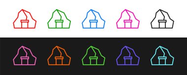 Altın madeni simgesi siyah beyaz arkaplanda izole edildi. Vektör