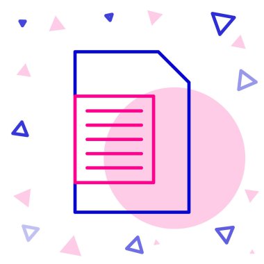 Otomatik çamaşır makinesi simgesi için çamaşır deterjanı beyaz arkaplanda izole edilmiş. Renkli taslak konsepti. Vektör.