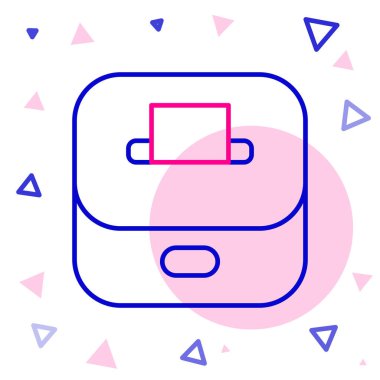 Beyaz arkaplanda izole edilmiş zarf simgesi olan oy sandığı ya da oy sandığı. Renkli taslak konsepti. Vektör