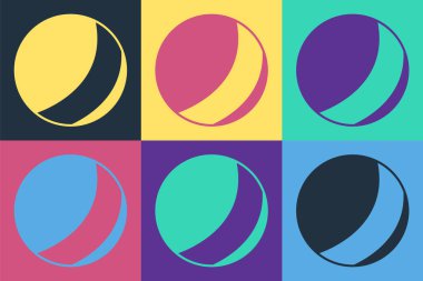 Pop Art Beach top simgesi renk arkaplanda izole edildi. Çocuk oyuncağı. Vektör