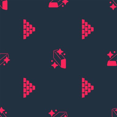 Altın külçeleri ve pürüzsüz desenleri ayarlayın. Vektör